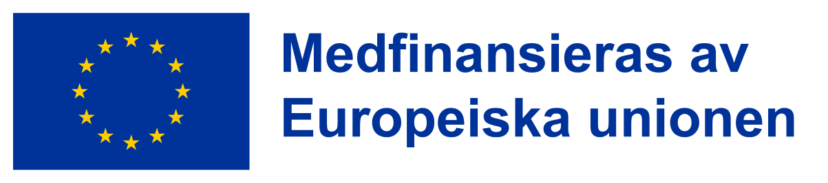 EU-logotyp och text medfinansieras av Europeiska Unionen.